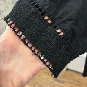 Zara Black Lace Trim Top